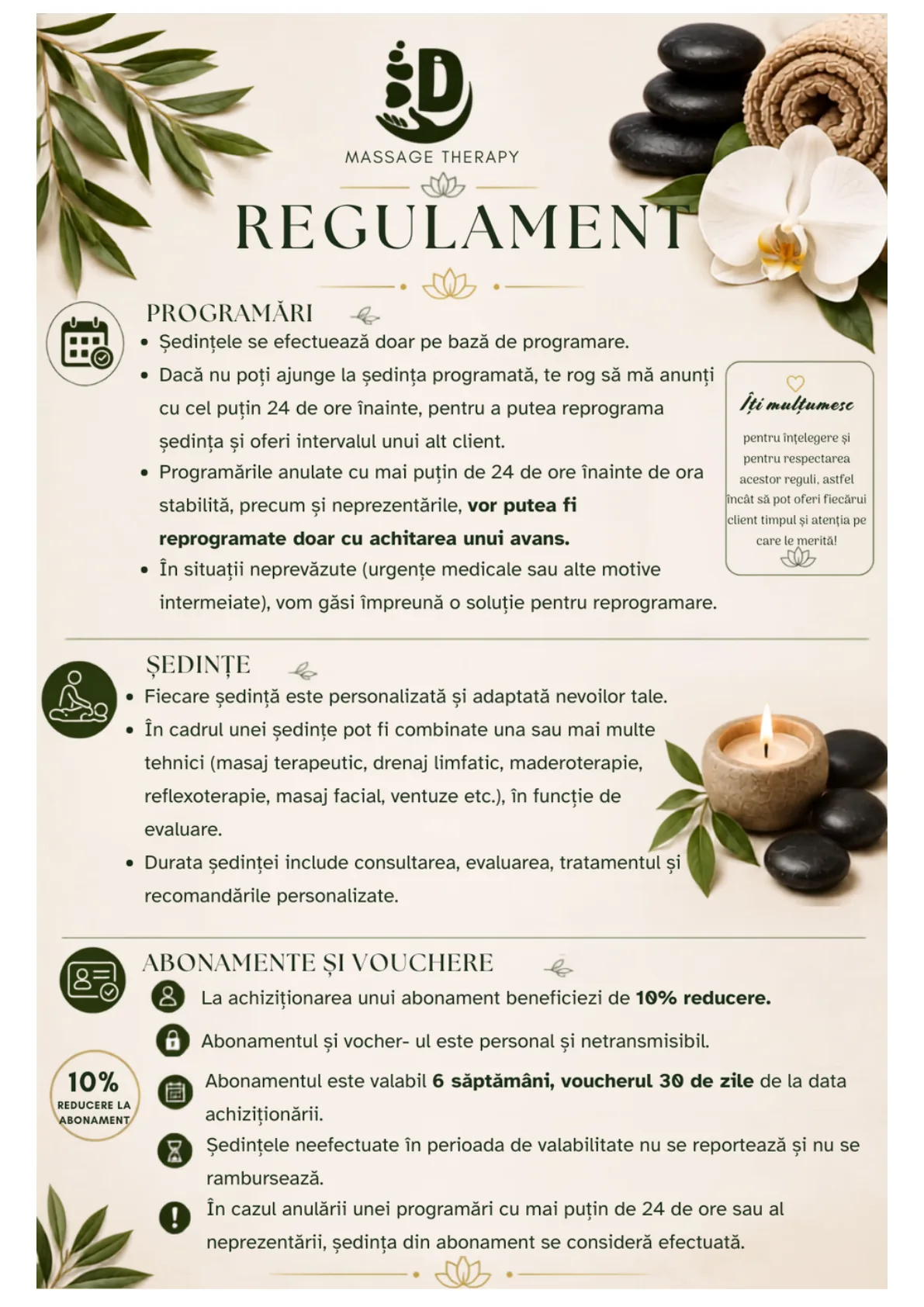 Regulament – document PDF original DTherapy